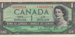 BC-37bA $1.00 *S/O Asterisk Replacement Banknote