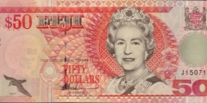 P-100b $50 (Tough J Prefix) Banknote