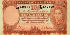 P-25a 10 Shillings Banknote