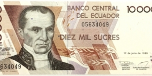 10.000 Sucres  Banknote