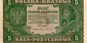 Poland 5 Marek Banknote