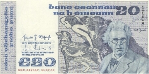 Ireland 20 Pounds Banknote