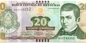 20 Lempiras Banknote