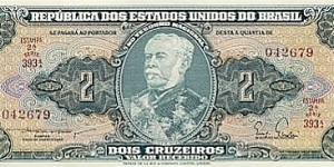 Brazil 2 Cruzeiros Banknote