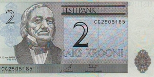 Estonia 2 Krooni Banknote