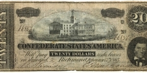 20 Dollars (Confederate States of America 1864) Banknote