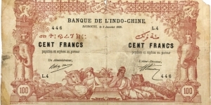 100 Francs (French Somaliland 1920) Banknote