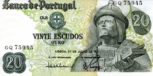 20 Escudos Banknote