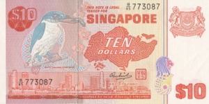 Singapore 10$ 1976 Banknote
