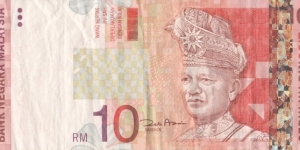 Malaysia 10 ringgit 2001 Banknote