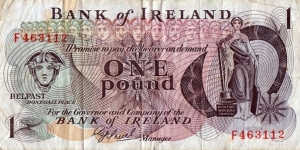Ulster (Northern Ireland) N.D. (1977) 1 Pound. Banknote