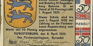 50 Pfennig Notgeld - Augustenburg Banknote