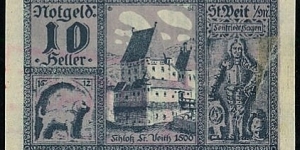10 Heller - Sankt Veit Banknote