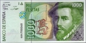 P-163 1000 Pesetas Banknote