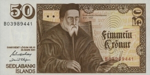 50 Krónur Banknote