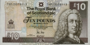 Scotland £10 - Diamond Jubilee commemorating Banknote
