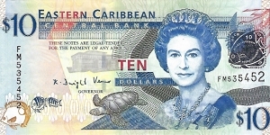 EAST CARIBBEAN 10 Dollars
2008 Banknote