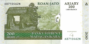 MADAGASCAR 200 Ariary
2004 Banknote