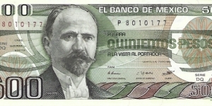 MEXICO 500 Pesos
1984 Banknote