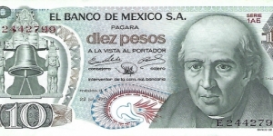 MEXICO 10 Pesos
1970 Banknote