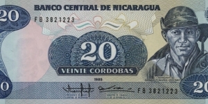 20 Cordobas Banknote