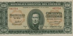 50 Centesimos Banknote
