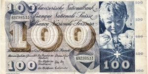 100 Franken / Francs Banknote