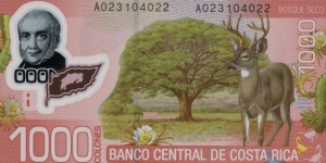 Banknote from Costa Rica