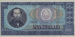100 Lei 1966 Banknote