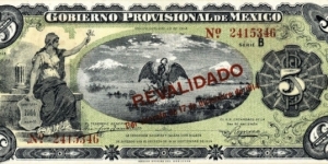5 Pesos - REVALIDADO Banknote