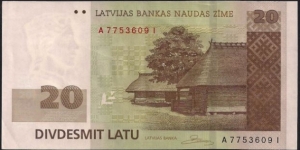 20 Latu Banknote