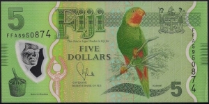 $5 Polymer Banknote