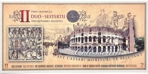 Banknote from Roman Empire