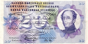 20 Franken / Francs Banknote