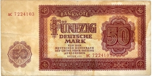 50 Mark (DDR/ East Germany 1955) Banknote