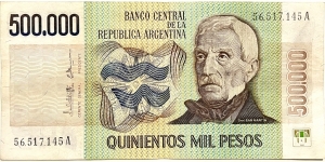 500.000 Pesos Banknote