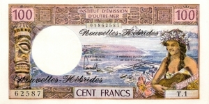100 Francs (New Hebrides) Banknote