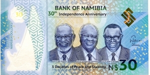 30 Dollars (30th Independence Anniversary / 1990-2020)  Banknote