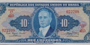 P-167a 10 Cruzeiros Banknote