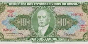P-177a 10 Cruzeiros Banknote