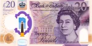P-New 20 Pounds (Polymer) Banknote