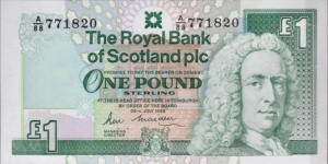 P-351a One Pound Banknote