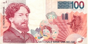 100 Frank/Francs (signatures / Bertholomé & Verplaetse) Banknote
