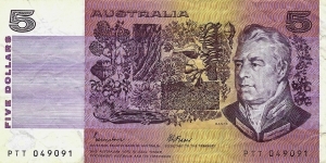 AUSTRALIA 5 Dollars 1985 Banknote