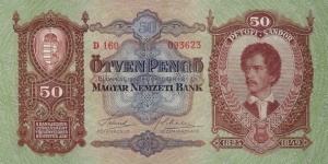 HUNGARY 50 Pengo 1932 Banknote