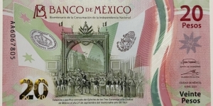 20 Pesos (Bicentennial of Nacional Independence /1821-2021) Banknote