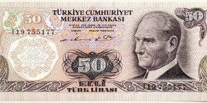 50 Lira (Replacement notes) Banknote