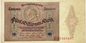 5.000.000 Mark (Weimar Republic 1923)  Banknote