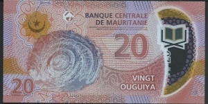 20 Ouguiya / pk WA22 / Polymer Banknote