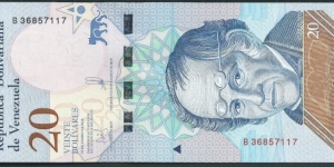 20 Bolivares / pk 104 Banknote